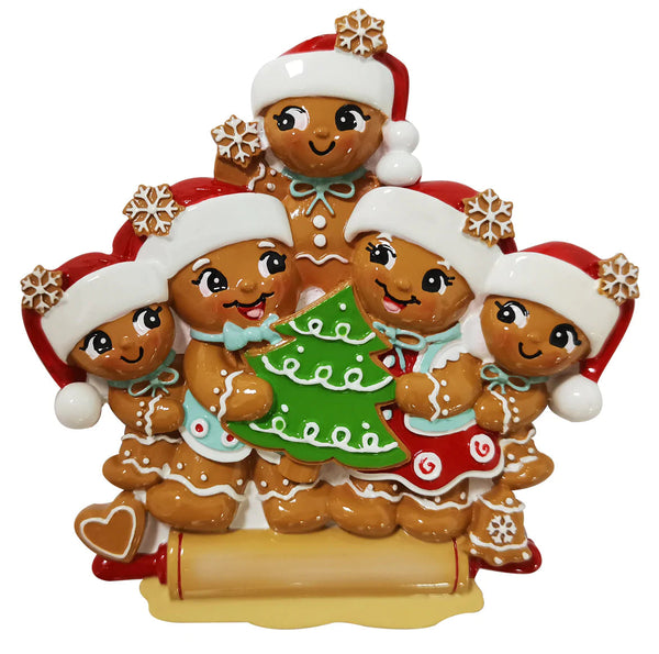Nostalgic Gingerbread Family of 5 - Cool Britannia London