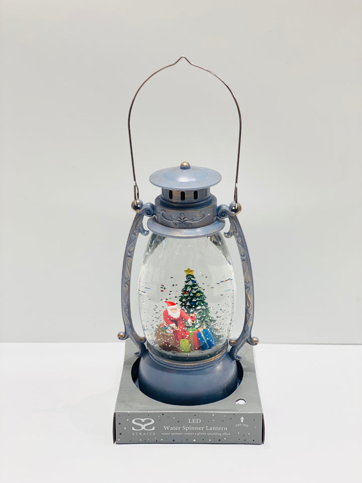LED  santa water spinner Lantern - Cool Britannia London