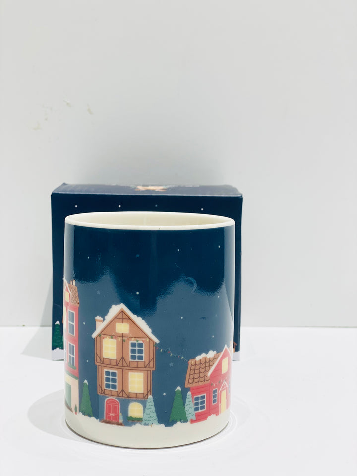 Christmas village porcelain mug - Cool Britannia London