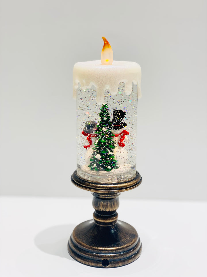 LED Snowman Candle Water Spinner - Cool Britannia London