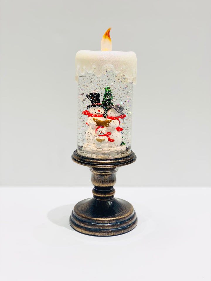 LED Snowman Candle Water Spinner - Cool Britannia London